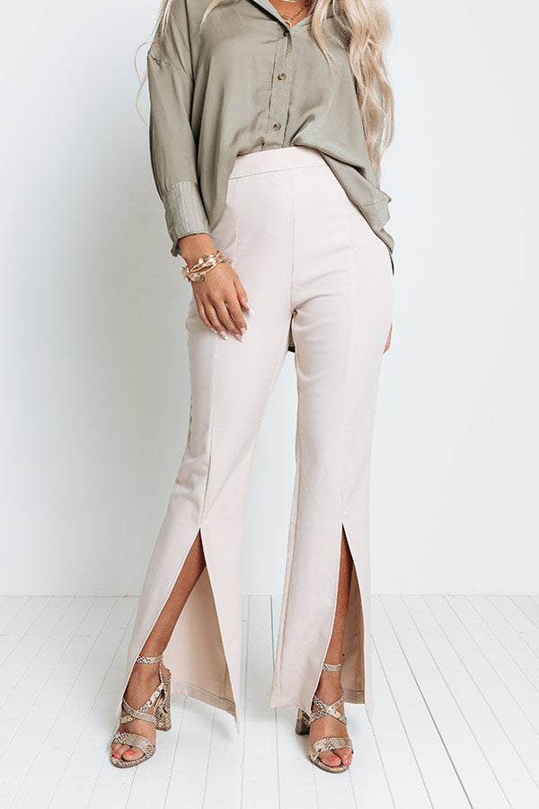 Never Stray High Waist Pants In Birch
