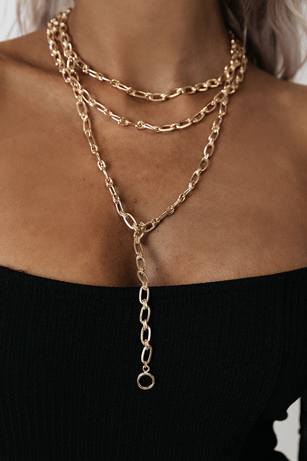 Let's Link Layered Necklace Image - 2