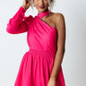 Romance Awaits One Shoulder Dress In Pink Image - 1