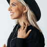 Calling Home Hoop Earrings In Silver Image - 1
