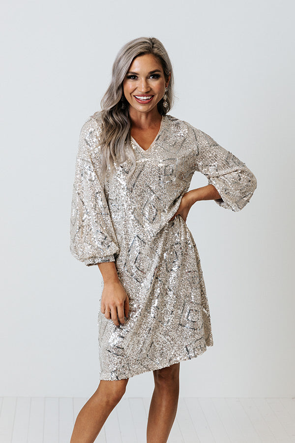 Regal Attire Sequin Dress Image - 2