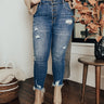 Risen The Dakota Midrise Distressed Skinny Curves Image - 1