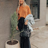 Free Spirit Distressed Graphic Tee In Rust Image - 1