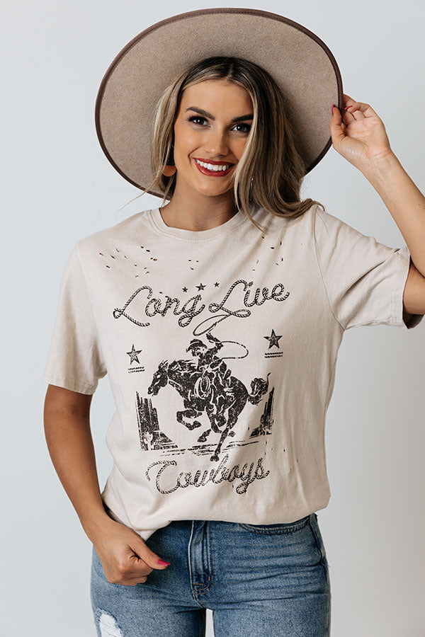 Long Live Cowboys Graphic Tee Image - 2