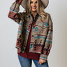 Writers Retreat Jacket In Sangria Image - 1