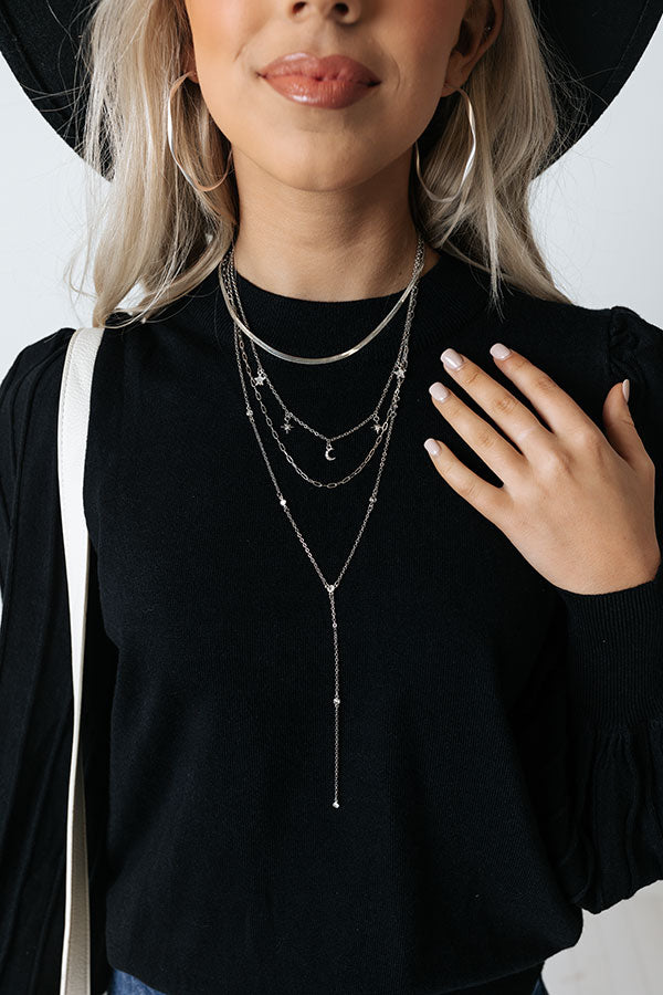 Vespa Getaway Layered Necklace In Silver Image - 1