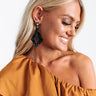 Vibrant Life Beaded Earrings In Black Image - 1