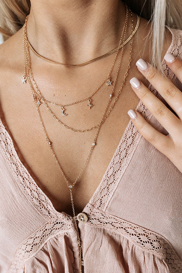 Vespa Getaway Layered Necklace In Gold Image - 1