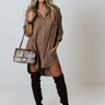 Retreat For Two Shift Dress In Mocha Image - 1