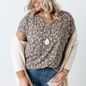 Good Outfit Day Leopard Top In Mocha Curves Image - 1