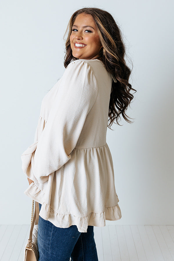 Mythical Moment Shift Top In Cream Curves Image - 2