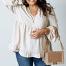 Mythical Moment Shift Top In Cream Curves Image - 1