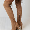 The Charleston Thigh High Boot In Iced Latte Image - 1