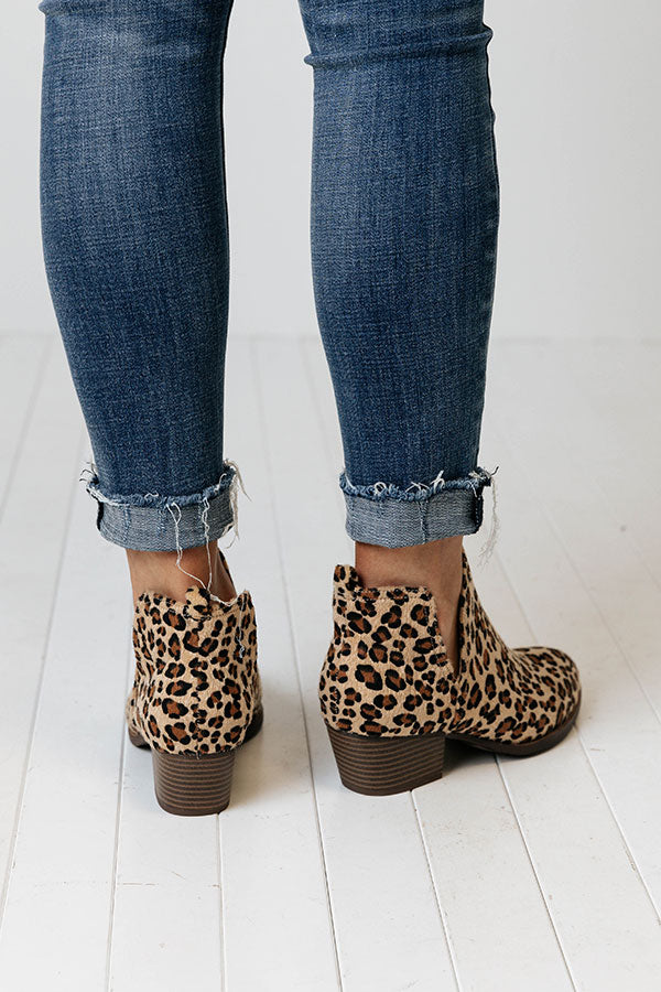 Cherish Leopard Bootie Image - 2