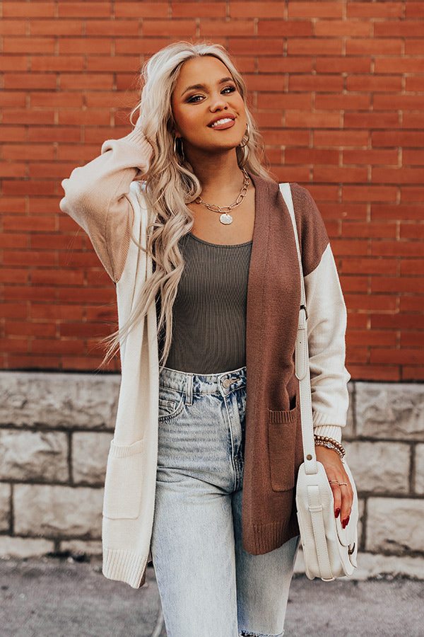 Release Your Worries Cardigan In Mocha