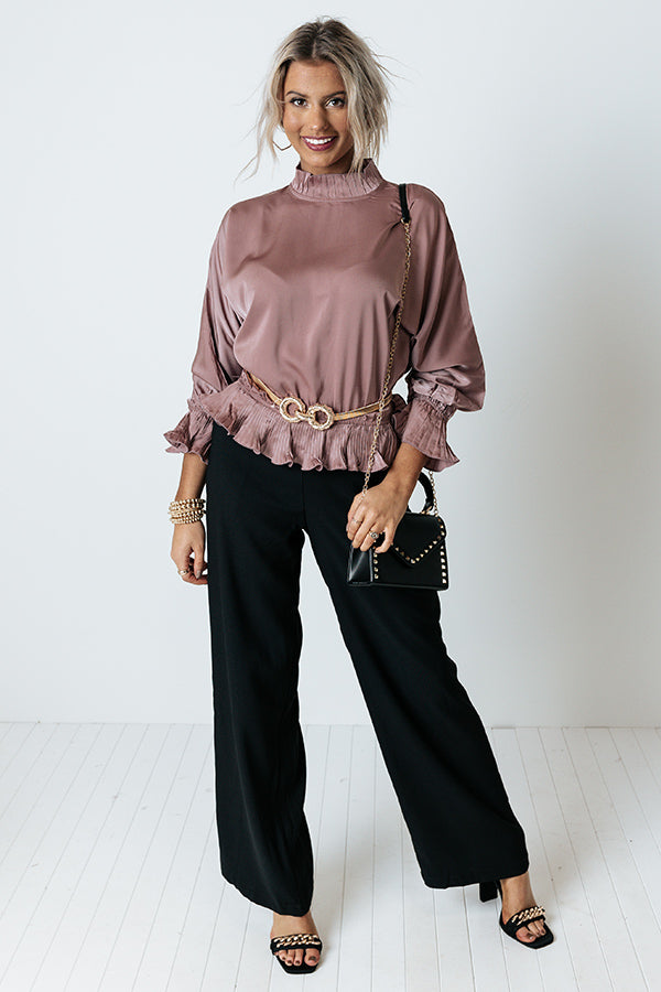 Stating Facts Shift Top In Dusty Purple Image - 5