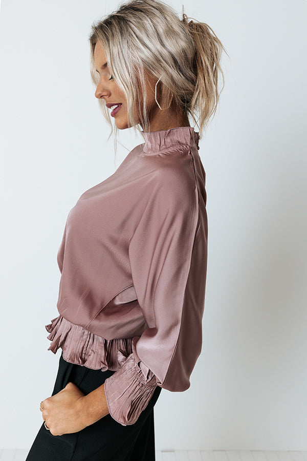 Stating Facts Shift Top In Dusty Purple Image - 3