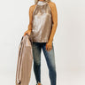 Rooftop Memories Sequin Top In Champagne Image - 1