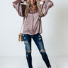 Grand Avenue Shift Top In Dusty Purple Image - 1