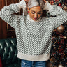 Cabin Meetup Knit Sweater In Green Image - 1