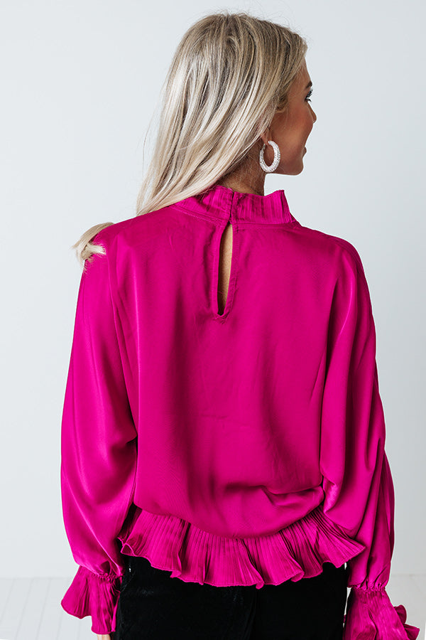 Stating Facts Shift Top In Fuchsia Image - 4