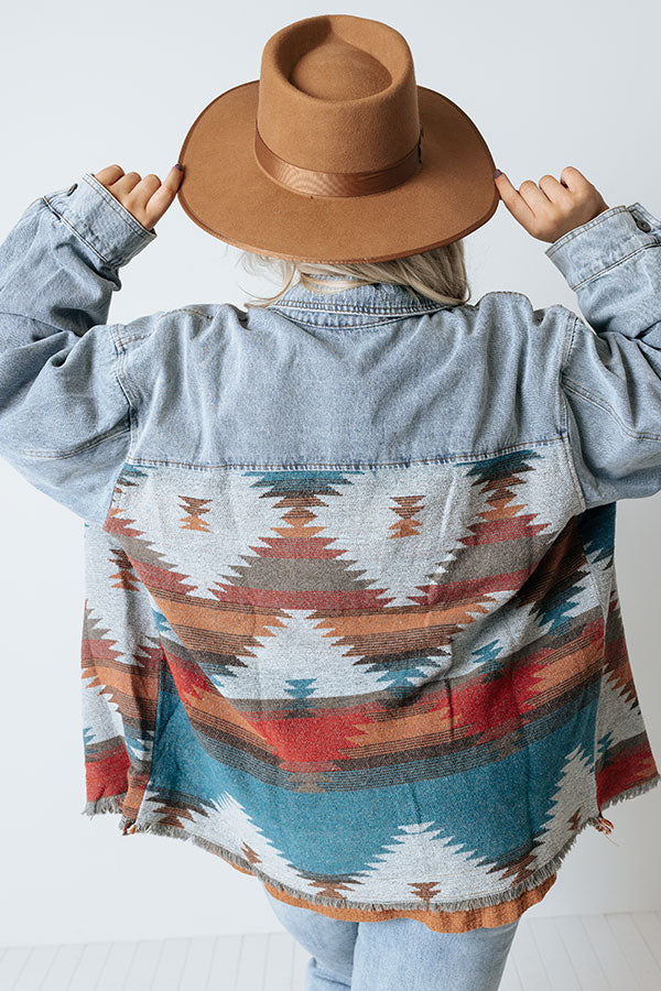 Arizona Bonfire Denim Jacket Curves Image - 2