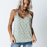 Napa Or Nothing Polka Dot Tank In Sage Image - 1