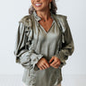 Grand Avenue Shift Top In Sage Image - 1