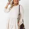 Worth The Wait Shift Top In Cream Curves Image - 1