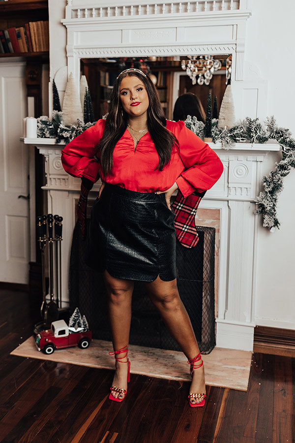 Chic Sweetheart Top In Red Image - 2