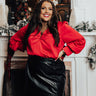 Chic Sweetheart Top In Red Image - 1