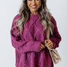 Winter Whims Knit Sweater In Orchid Image - 1