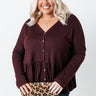 Patio Date Babydoll Top In Windsor Wine Curves Image - 1