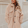 Extra Snuggles Sherpa Jacket In Iced Latte Image - 1