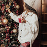 Extra Snuggles Sherpa Jacket In Ivory Image - 1