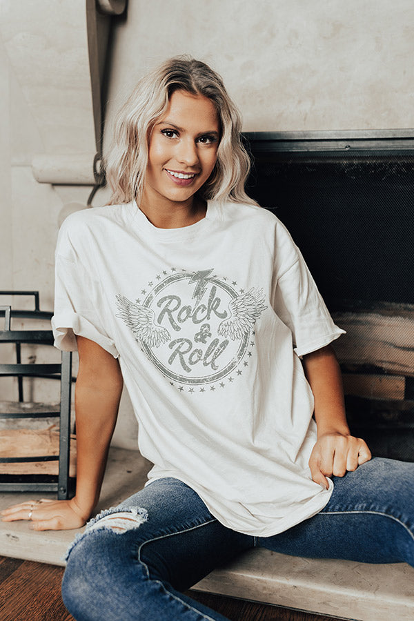 Rock And Roll Graphic Tee Image - 1