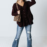 Patio Date Babydoll Top In Windsor Wine Image - 1