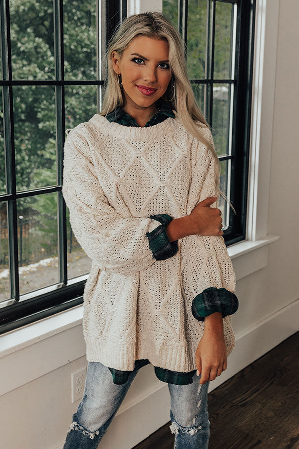 Winter Whims Knit Sweater In Ivory Image - 2