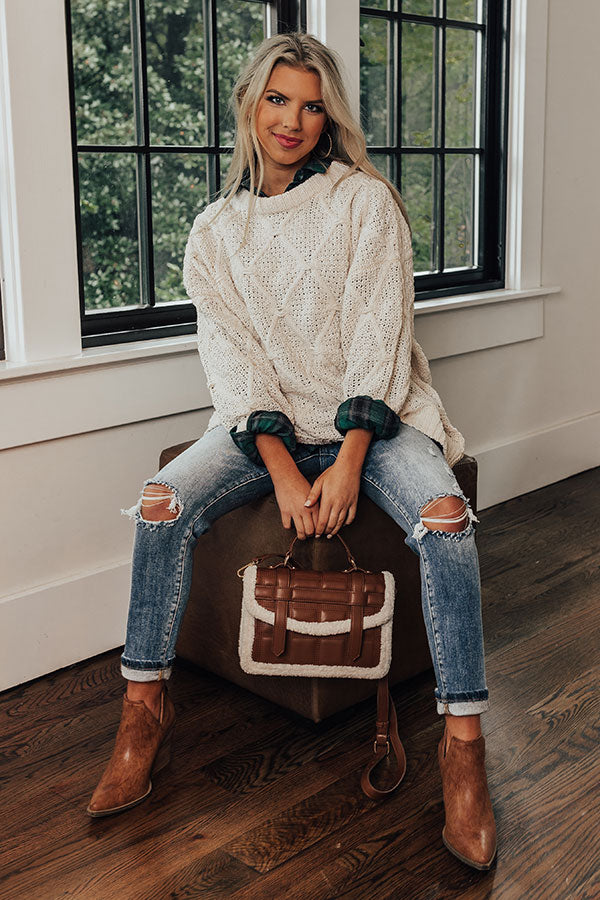 Winter Whims Knit Sweater In Ivory