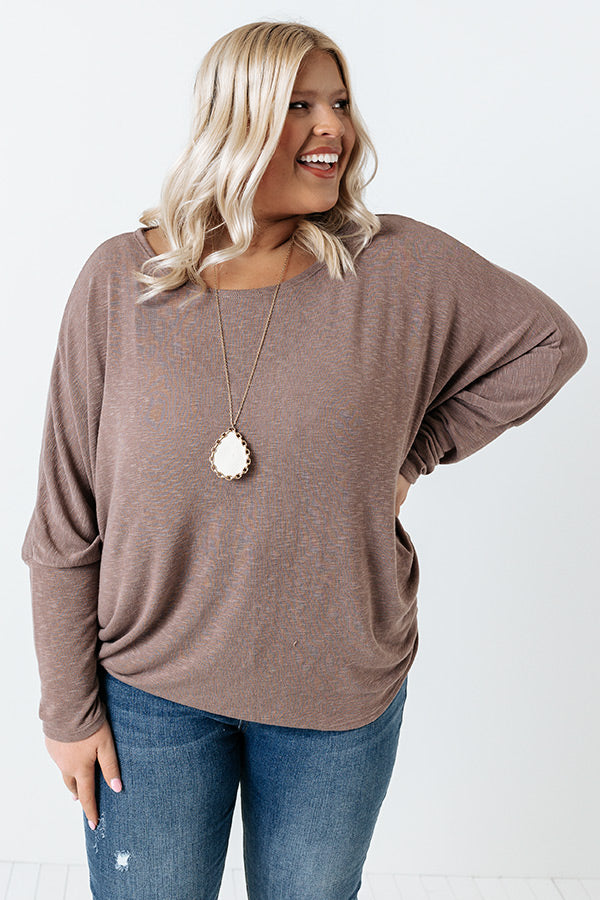 Park Slope Shift Top In Dusty Purple Curves Image - 1