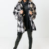 Cozy Atmosphere Sherpa Jacket In Charcoal Image - 1