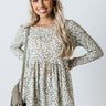 Amazing Ideas Floral Babydoll Top In Sage Image - 1