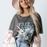 Free Bird Mineral Wash Graphic Tee In Vintage Black Image - 1
