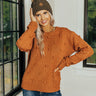 Undercover Sweetness Knit Sweater In Rust Image - 1