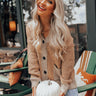Staring At The Sunset Knit Cardigan In Honey Image - 1