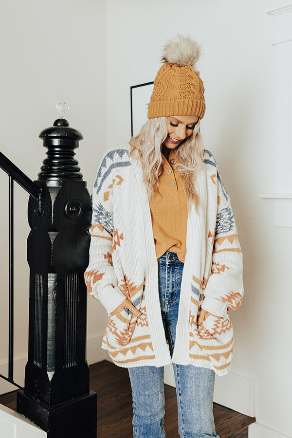 Seasons Keep Changing Knit Cardigan In Ivory Image - 1