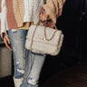 Be Yourself Sherpa Crossbody In Ivory Image - 1