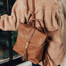 Steal Away Faux Leather Backpack In Brown Image - 1