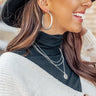 Vibrant Energy Hoop Earrings In Silver Image - 1
