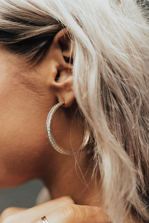 Regal Attire Hoop Earrings Image - 2